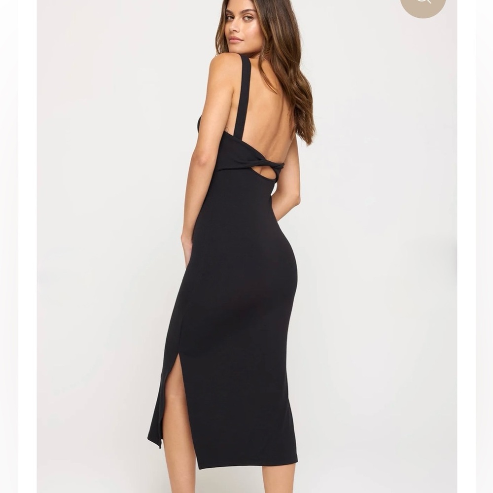 SPIRITUAL GANGSTER VALERIE TWIST BACK MIDI DRESS - Picture 6 of 6